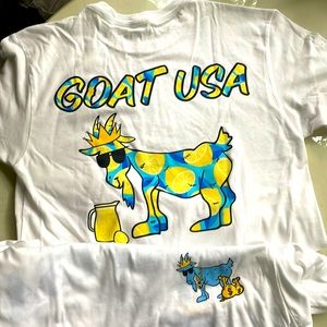 Bundle of 2 xs GOAT t-shirt NWOT